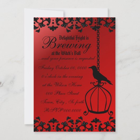 Der Käfig Einladung (Vorderseite)