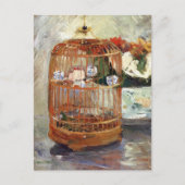Der Käfig liebt Vögel Berthe Morisot Postkarte (Vorderseite)