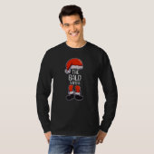 Der kahle Weihnachtsmann Weihnachten passende Fami T-Shirt (Vorne ganz)