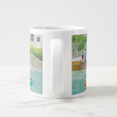 Der Kai am Mousehole Jumbo-Tasse (Rückseite)