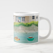 Der Kai am Mousehole Jumbo-Tasse (Rechts)
