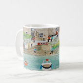Der Kai am Mousehole Kaffeetasse (Vorderseite Links)