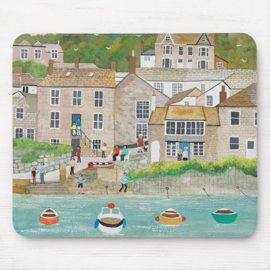 Der Kai am Mousehole Mousepad (Vorne)