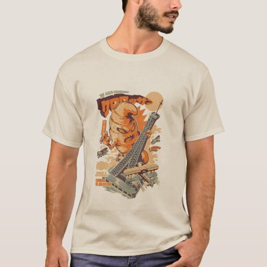 Der Kaiju Croissant Effel Paris T - Shirt (Vorderseite)