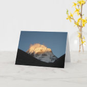 Der Kailash • Gruß-Karte Karte (Gelbe Blume)