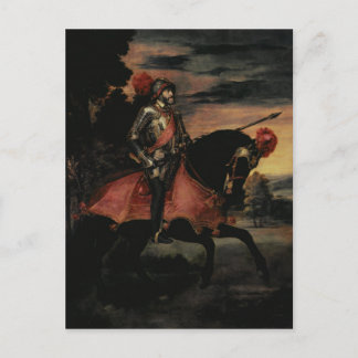 Der Kaiser Charles V auf dem Rücken Postkarte