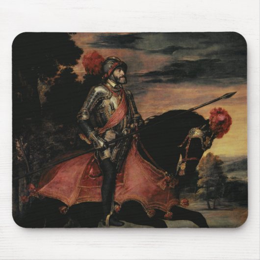 Der Kaiser Charles V zu Pferd Mousepad (Vorne)