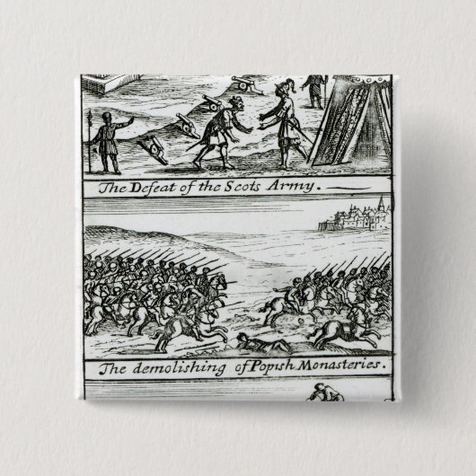 Der Kaiser, der König Henry beglückwünscht Button (Vorderseite)
