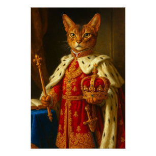 Der Kaiser eines Sonnenlichts Napoleon Cat Poster
