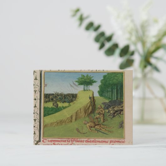 Der Kaiser Karl der Große findet Rolands Postkarte (Stehend Vorderseite)