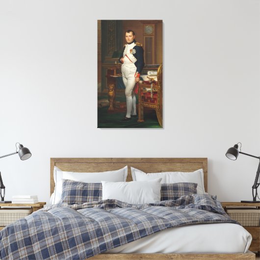 Der Kaiser Napoleon in seiner Studie beim Leinwanddruck (Insitu (Schlafzimmer))