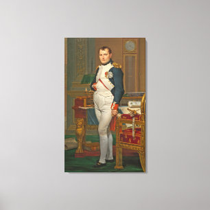 Der Kaiser Napoleon in seiner Studie beim Leinwanddruck