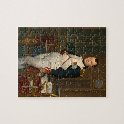 Der Kaiser Napoleon in seiner Studie beim Puzzle (Horizontal)