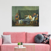 Der Kaiser Severus, der seinen Sohn wiederaufbaut Leinwanddruck (Insitu (Wohnzimmer))