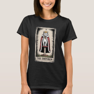 Der Kaiser Tarotkarte Mystische Katze Kratzbaum  T-Shirt