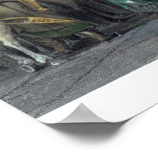 Der Kaiser Teon-Kwang überprüfte seine Garden, Pal Poster (Ecke)