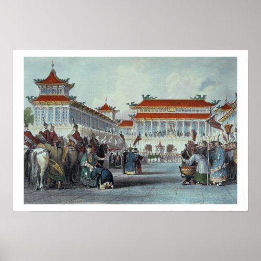 Der Kaiser Teon-Kwang überprüfte seine Garden, Pal Poster (Vorne)