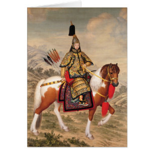 Der Kaiser von Qianlong in der zeremoniellen Rüstu