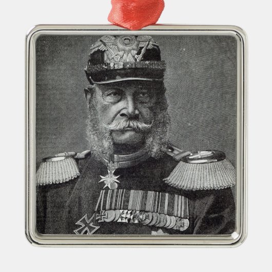 Der Kaiser Wilhelm, "von der Freizeit-Stunde", Ornament Aus Metall (Vorne)