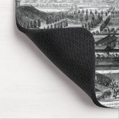 Der Kaiserpalast in Ido, Japan Mousepad (Ecke)