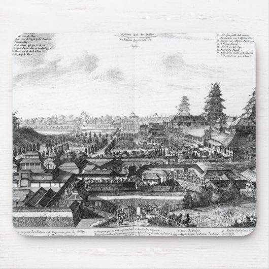Der Kaiserpalast in Ido, Japan Mousepad (Vorne)