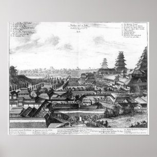 Der Kaiserpalast in Ido, Japan Poster