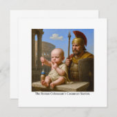 Der Kaiserschnitt des römischen Kolosseums Einladung (Vorne/Hinten)