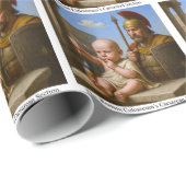 Der Kaiserschnitt des römischen Kolosseums Geschenkpapier (Rolleneckpunkt)