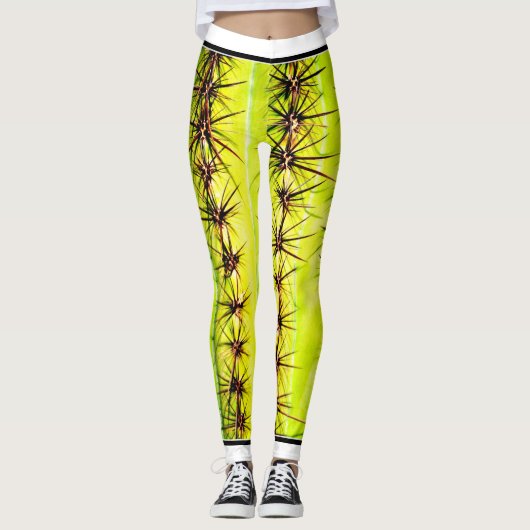 Der Kaktus-Leggings der Frauen Leggings (Vorderseite)