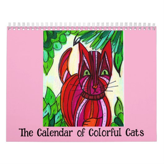Der Kalender der farbenfrohen Katzen (Titelbild)