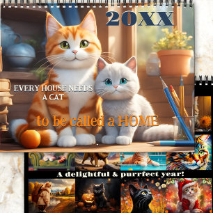 Der Kalender der Illustrierten Katze