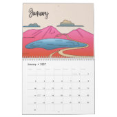 Der Kalender der spain-Sehenswürdigkeit (Jan 2027)