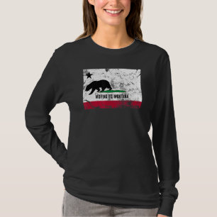 Der kalifornische Bär zieht nach Montana und wande T-Shirt
