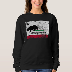 Der kalifornische Bär zieht nach Washington und wa Sweatshirt