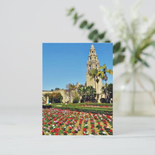 Der kalifornische Turm im Balboa Park Postkarte (Stehend Vorderseite)