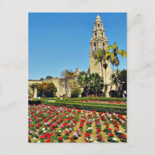Der kalifornische Turm im Balboa Park Postkarte