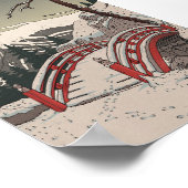 Der kalte Winterschnee Poster (Ecke)