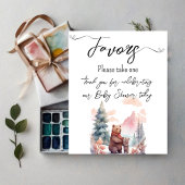 Der kalte Winterwald im Freien birgt Kinderliebhab Poster