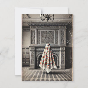 Der Kamin erinnert sich – Gothic Victorian Mitteilungskarte