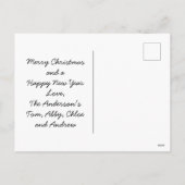 Der Kamin ist alles ruhig, alles helle Weihnachten (Rückseite)