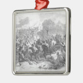 Der Kampf am Stierlauf Ornament Aus Metall (Links)