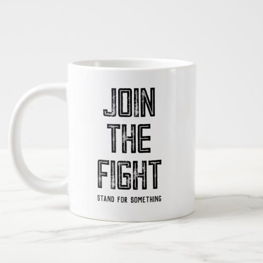 Der Kampf beitreten Jumbo-Tasse (Links)
