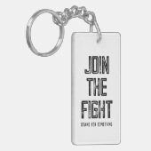 Der Kampf beitreten Schlüsselanhänger (Vorderseite links)