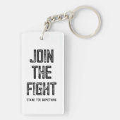 Der Kampf beitreten Schlüsselanhänger (Rückseite)