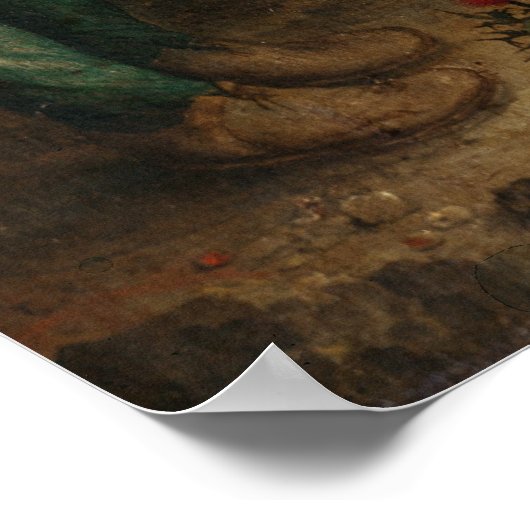 Der Kampf der Blinden Männer, 1643 Poster (Ecke)