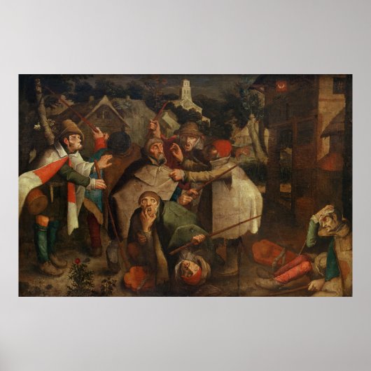 Der Kampf der Blinden Männer, 1643 Poster (Vorne)