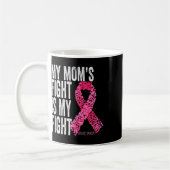Der Kampf der Mama ist mein Brustkrebs-Bewusstsein Kaffeetasse (Links)