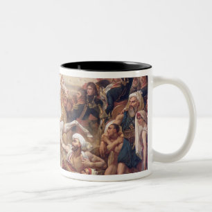 Der Kampf der Pyramiden, am 21. Juli 1798 Zweifarbige Tasse