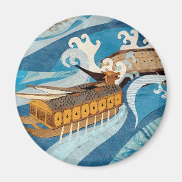 Der Kampf der Schildkröten Magnet