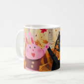 Der Kampf der Tiere im Herbstwald Kaffeetasse (Vorderseite Links)